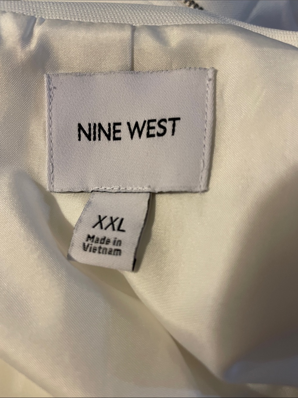 Nine West White Lined Blazer Lightweight Jacket Sz XXL - Picture 15 of 15
